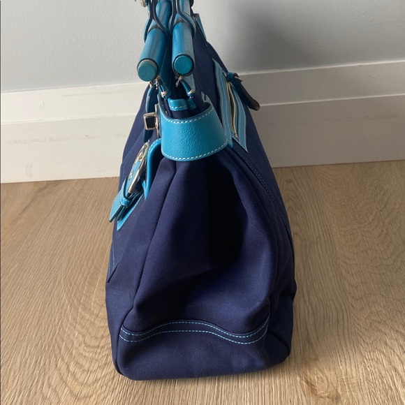 COACH Rare Turnlock Canvas and Leather Tote Bag - Picture 3 of 16